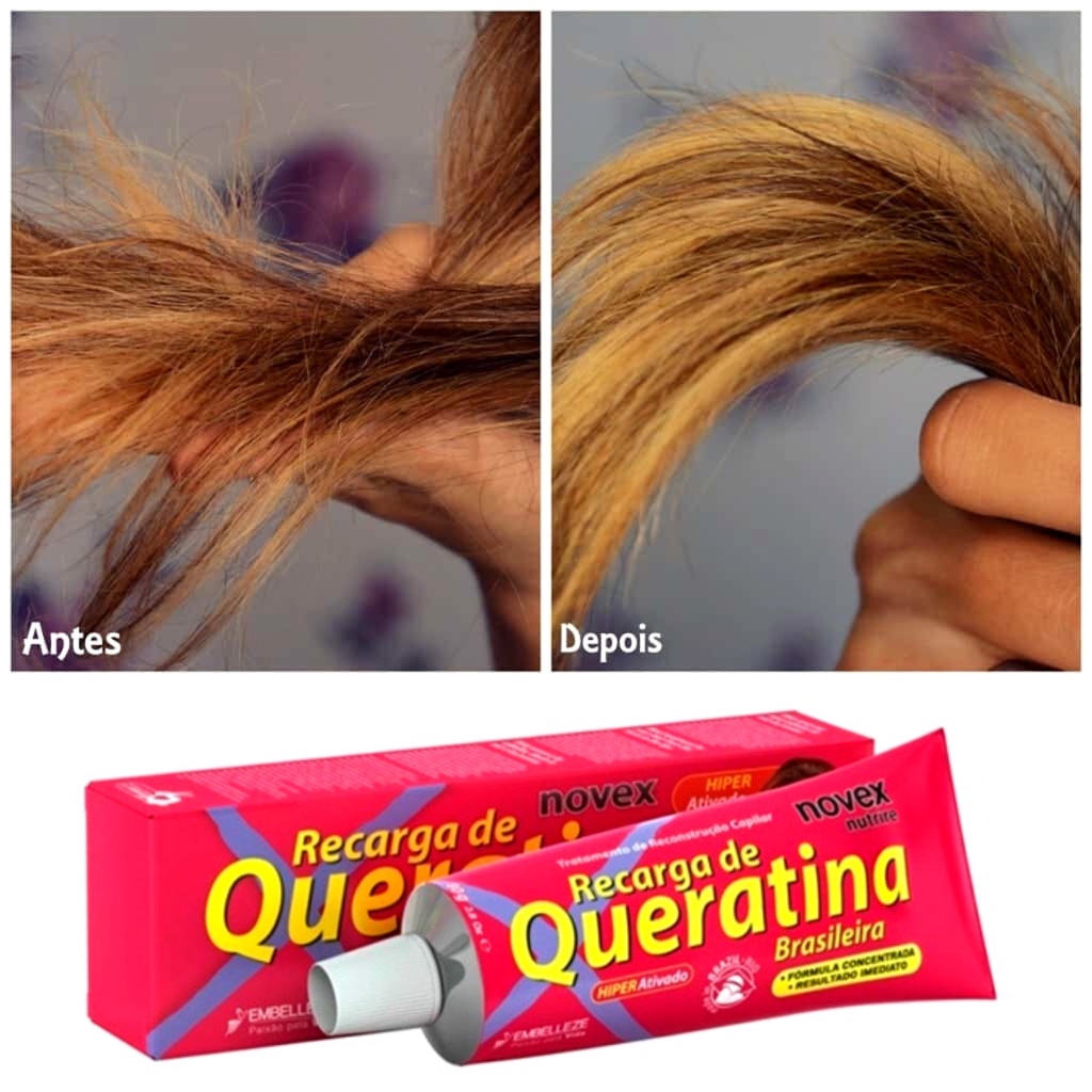 RECARGA QUERATINA ANTES DESPUES