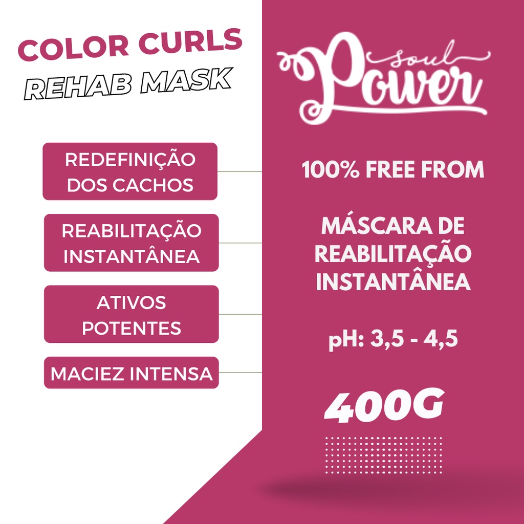 SOUL POWER placa mascara rehabilit