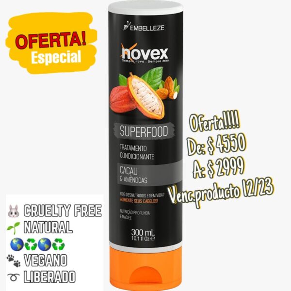 Novex Kokosöl Conditioner 300 Ml – Für Krauses & Geschädigtes Haar, Mit Vitamin E
