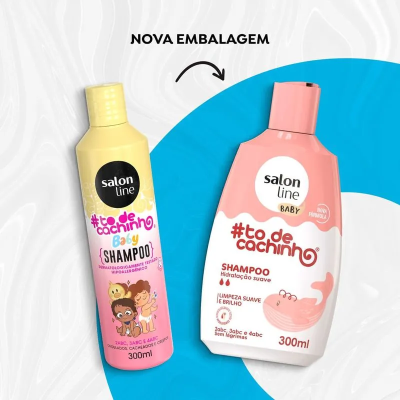 shampoo baby salon line nuevo embalaje