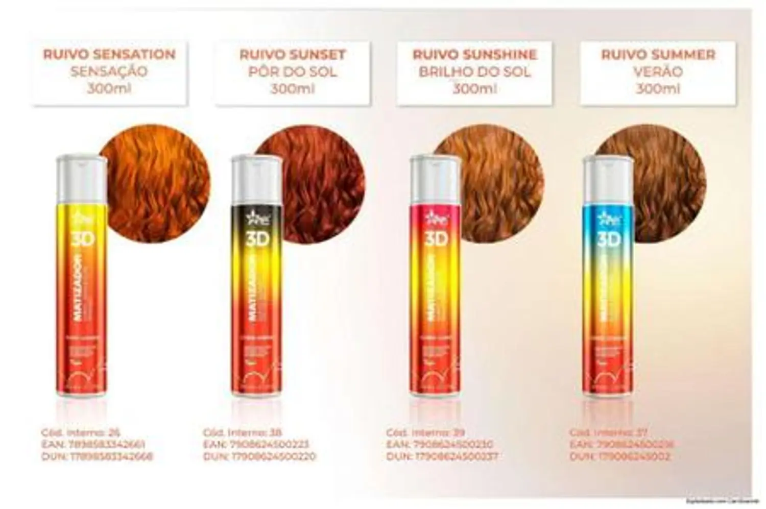 colores magic ruivos